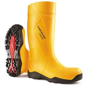 image of Dunlop Purofort Plus Safety Wellington Boot Size 5 Yellow Ref