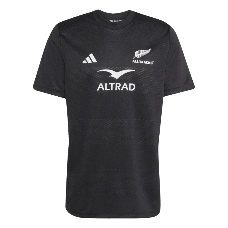 Image of adidas Mens New Zealand Rugby Short Sleeve Performance T-Shirt All Black male 2XL