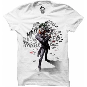 Image of Batman - Joker Insane Mens Large T-Shirt - White