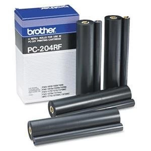 Image of Original Brother PC204RF Fax Thermal Ribbon Refills x4