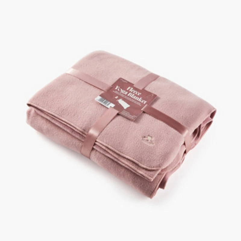 Image of Myga Blush Fleece Yoga Blanket For Cozy Practice