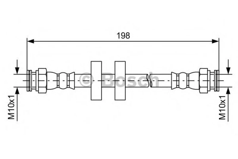 Image of Bosch 1 987 481 581 Brake Hose Brake Hose (83)