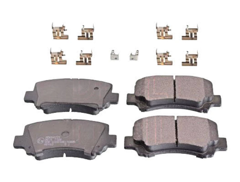 Image of Blue PRINT ADK84221 Brake pad set Front Axle, with acoustic wear warning, with fastening material Brake Pad Set,disc brake (402)
