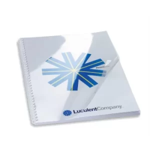 Image of GBC CE012080F HiClear A4 200 Micron Clear Binding Cover pack of 100