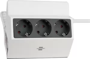 image of Brennenstuhl 1150070 power extension 3m 3 AC outlet(s) Indoor...