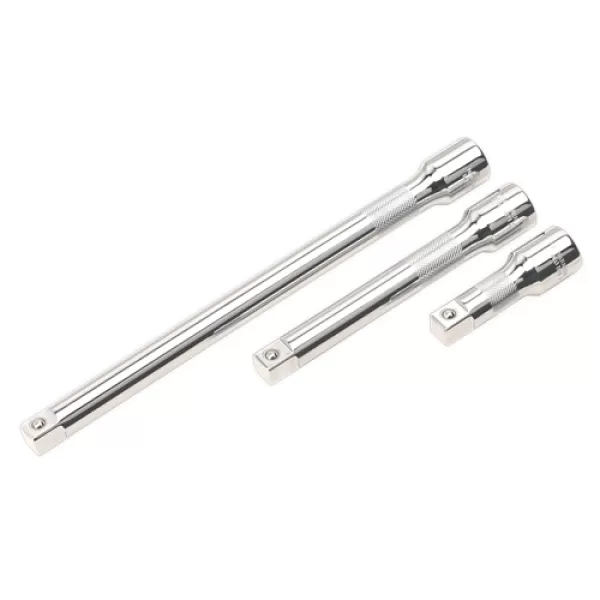 Image of Genuine SEALEY AK6350 Extension Bar Set 3pc 1/2Sq Drive