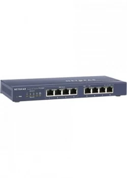 Image of Netgear 8 x 10/100Mbps Switch RJ45 External PSU FS108