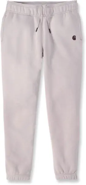 image of Carhartt Relaxed Fit Fleece Ladies Sweatpants, beige, Size L for Women