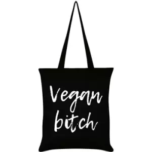 image of Grindstore Vegan Bitch Tote Bag (One Size) (Black) - Black