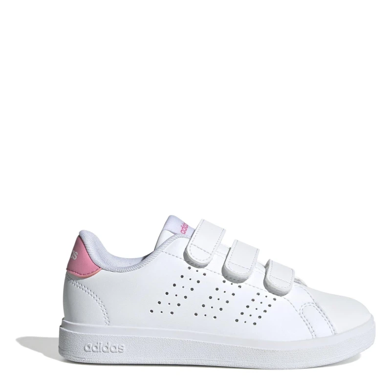 Image of adidas Advantage Base 2.0 Shoes Kids White/Pink female C12 (30.5)