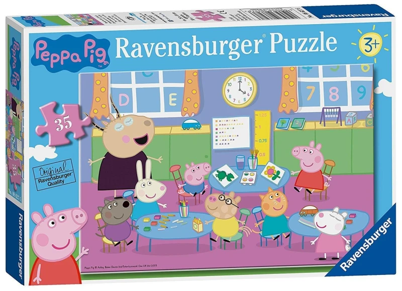 Image of Ravensburger Peppa Pig Classroom Fun 35 Piece Jigsaw Puzzle Multi
