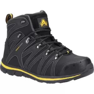 Image of Amblers Mens Edale AS254 Safety Boots (11 UK) (Black/Yellow)