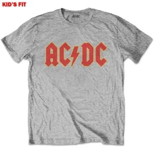 Image of AC/DC - Logo Kids 11 - 12 Years T-Shirt - Grey