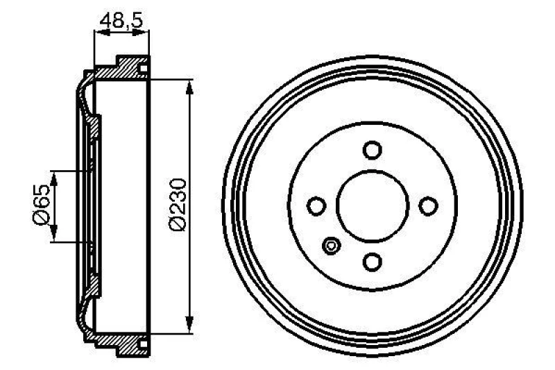 Image of Brake drum Bosch 0 986 477 036
