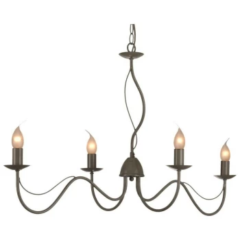 image of Linea Verdace Lighting - Linea Verdace Long Island Multi Arm Pendant Ceiling Light Gray