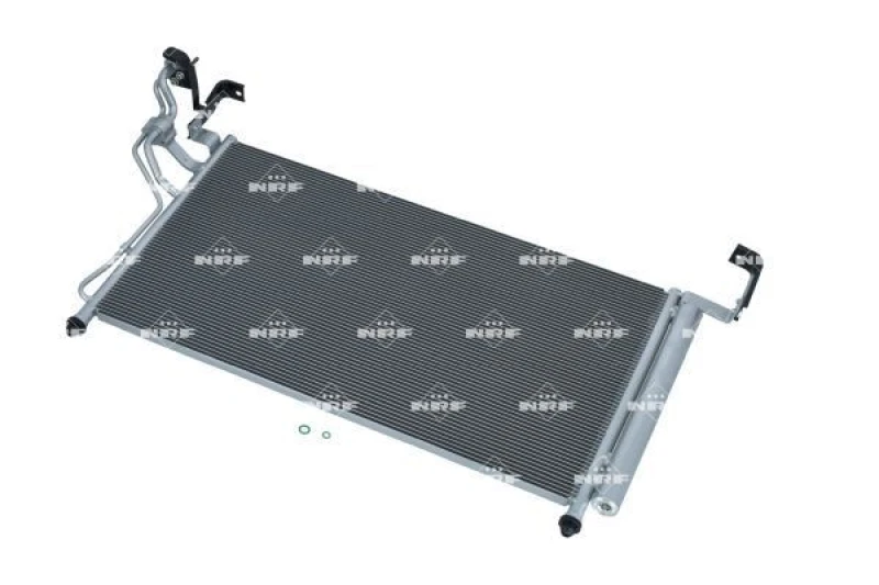 Image of NRF 350026 Condenser EASY FIT with seal ring, with nitrogen filling Aluminium Condenser,air conditioning (448)