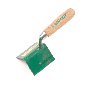 Image of Corner Cove Inside Trowel With A Wooden Handle - 75Mm