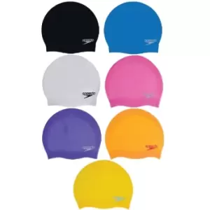Image of Speedo Moulded Silicone Cap Navy Junior