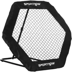 image of Foldable Rebounder Net, Football Training Net with Adjustable Angles - Black - Sportnow