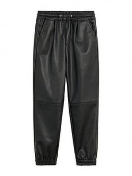 image of Mango Girls Pu Trousers - Black