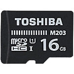 image of Toshiba Micro SDHC Flash Memory Card M203 16GB