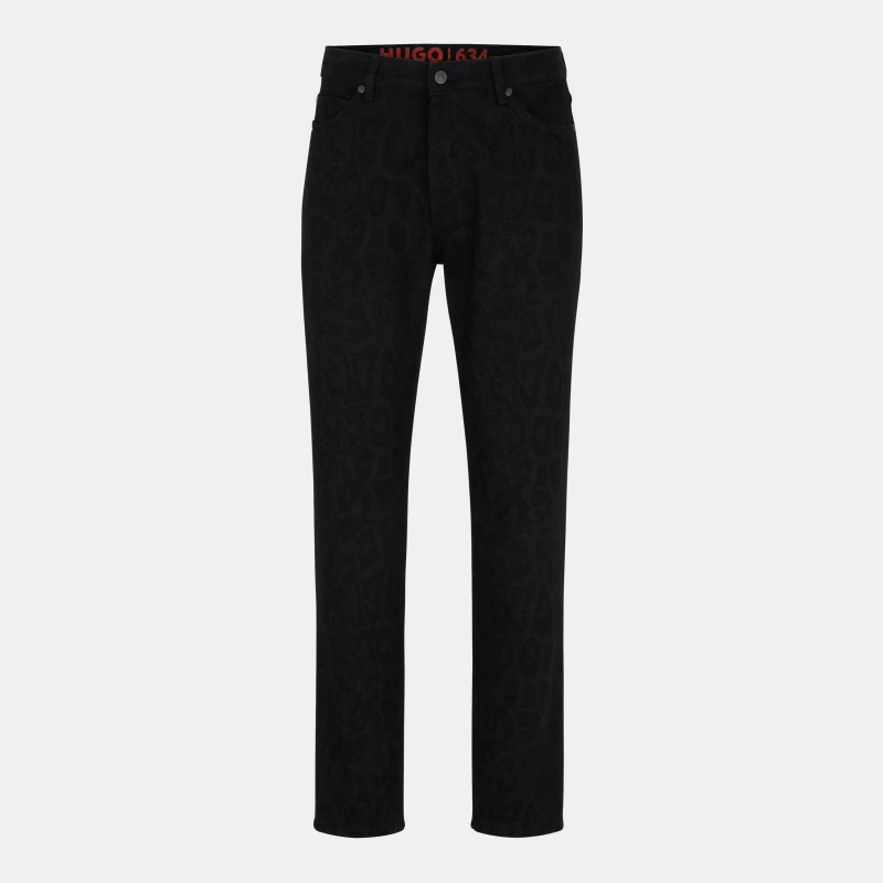 Image of Hugo Mens Slim Fit Jeans Black male 30W R