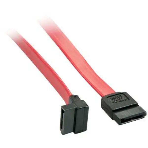 Image of Lindy 0.5m SATA Internal Cable 7 Pin To 90 Deg 7Pin