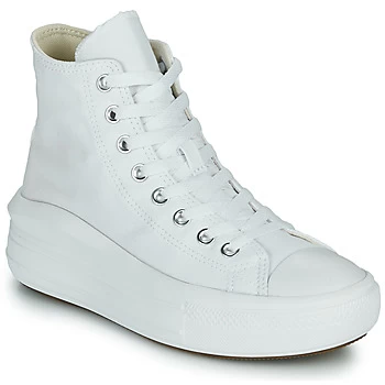 Converse Chuck Taylor All Star Move Canvas Color Hi womens Shoes (High-top Trainers) in White,2.5,3,4,5