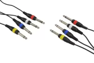 Image of Cobra Jack To Jack Mono X 4 Patch Lead 3m