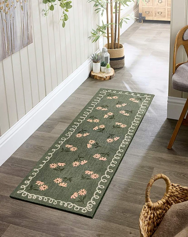 Image of My Mat My Mat Indoor My Home in Bloom Runner Multi - My Mat - Size: 50X150 Multi 50X150 HR95601