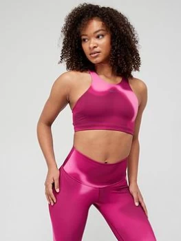 Image of Nike Medium Support Swoosh 365 All Over Print - Pink Size M Women