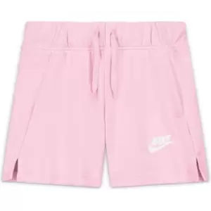 Image of Nike Sportswear Club Big Kids (Girls') French Terry Shorts - Pink