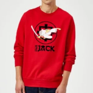 Image of Samurai Jack They Call Me Jack Sweatshirt - Red - L