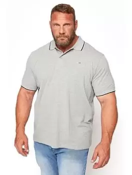 Image of BadRhino Essential Tipping Polo Shirt - Grey, Size 1Xl, Men