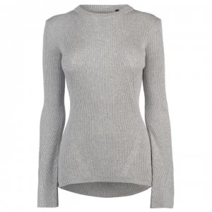 image of Firetrap Blackseal Peplum Jumper - Grey