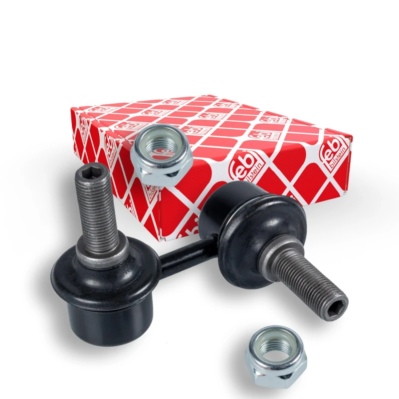 Image of FEBI BILSTEIN 42076 Anti-roll bar link Front Axle Right Steel Link Stabiliser (3229)