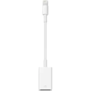 Image of Apple iPad/iPhone/iPod Adapter [1x Apple Dock lightning plug - 1x USB 2.0 port A] 0.10 m White