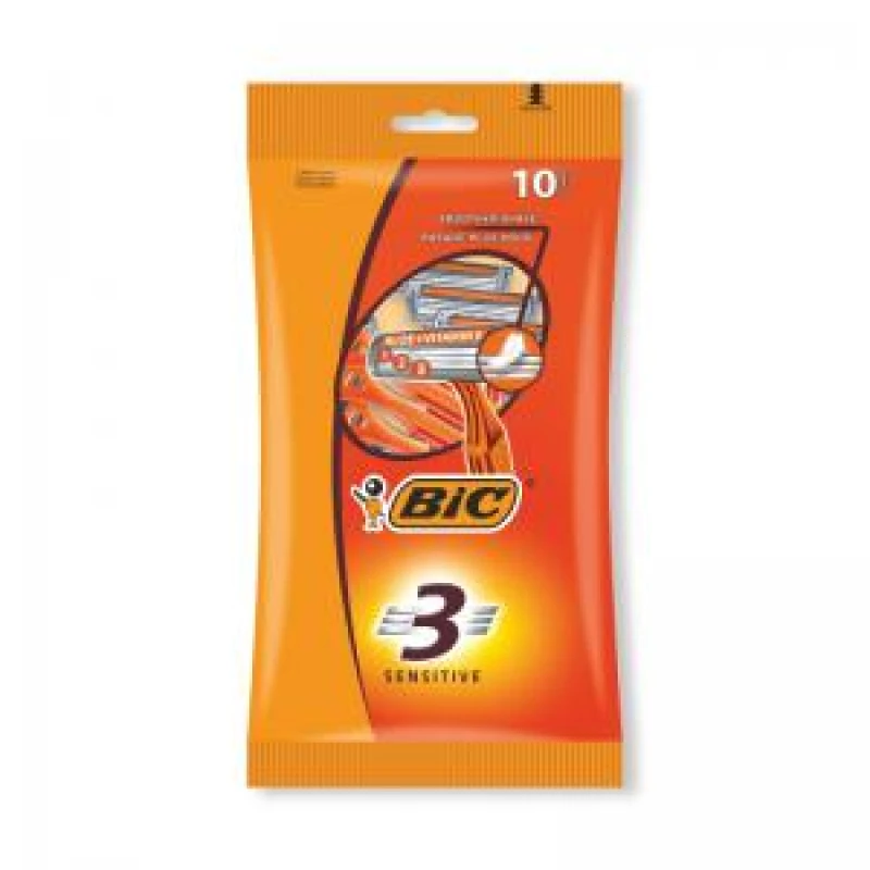 Image of Bic Bic 3 Disposable Razor (Pack of 10) 510399 510399