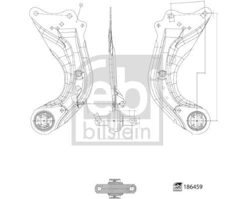 Image of Suspension arm FEBI BILSTEIN 186459