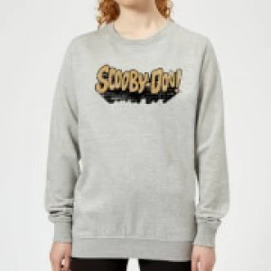 Image of Scooby Doo Retro Colour Logo Womens Sweatshirt - Grey - L