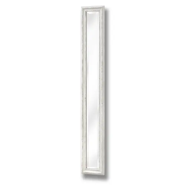 Image of Antique White Frame Narrow Wall Mirror