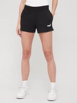 Puma Puma Training Essential 4" Sweat Shorts - Black, Size L, Women