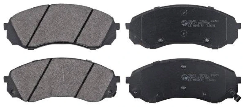Image of A.B.S. 37618 Brake pad set with acoustic wear warning Brake Pad Set,disc brake (402)