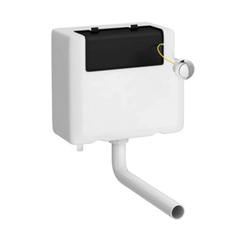 Image of Balterley Universal Water Saving Dual Flush Bottom Inlet Round Push Button White unisex