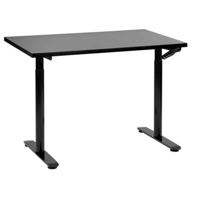 Image of Beliani Manual Adjustable Standing Desk Destinas Black 120 Cm 72 Cm