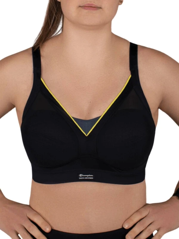 Image of Shock Absorber Womens Shaped Support Sports Bra in Black Size: 36DD Black Female 36DD
