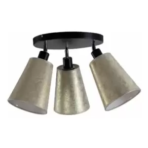 image of Keter Eva Ceiling Spotlight Clusters Gold, 30.5cm, 3x E27