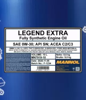 Image of MANNOL Engine oil MERCEDES-BENZ,BMW,FORD MN7919-10 Motor oil,Oil