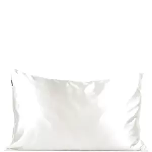 image of Kitsch Satin Pillowcase (Various Colours) - Ivory