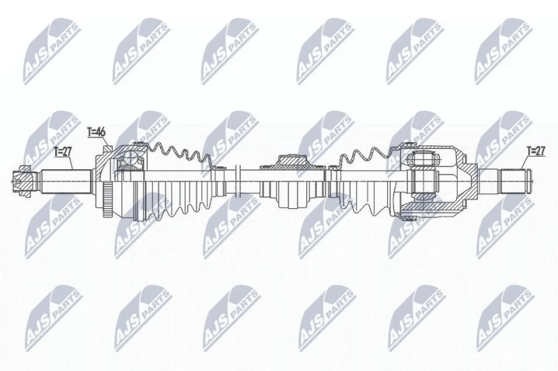 Image of NTY Drive shaft NTY NPW-HY-557
